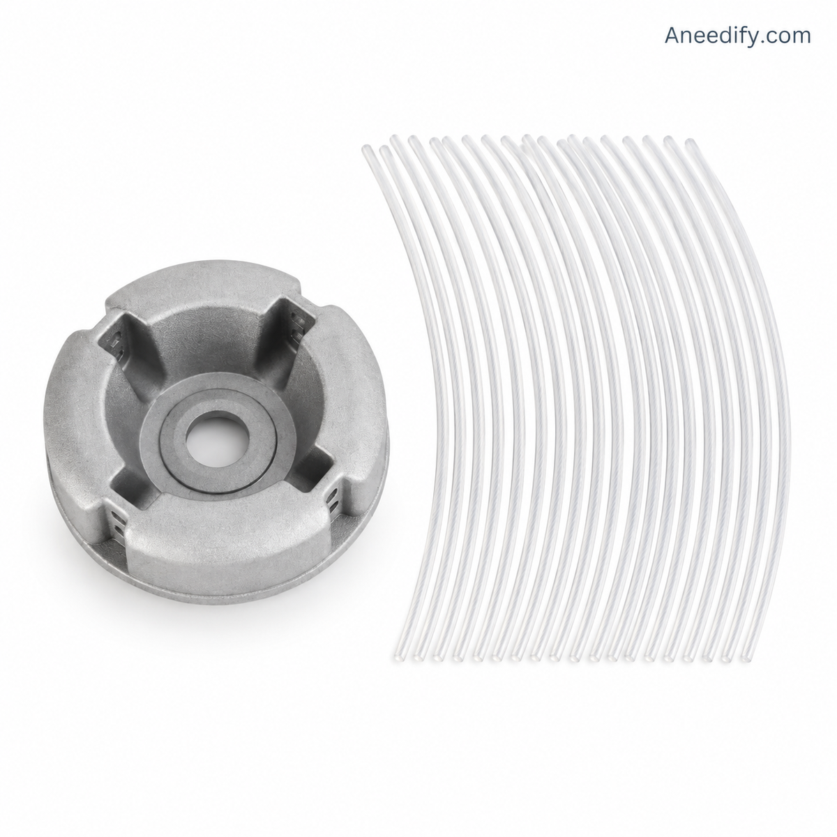 ⚙️ 50% OFF NOW! 🌿 Aluminum Trimmer Head – 4-Line Cutting &amp; Universal Fit – Heavy-Duty &amp; Easy Line Replacement 🏡