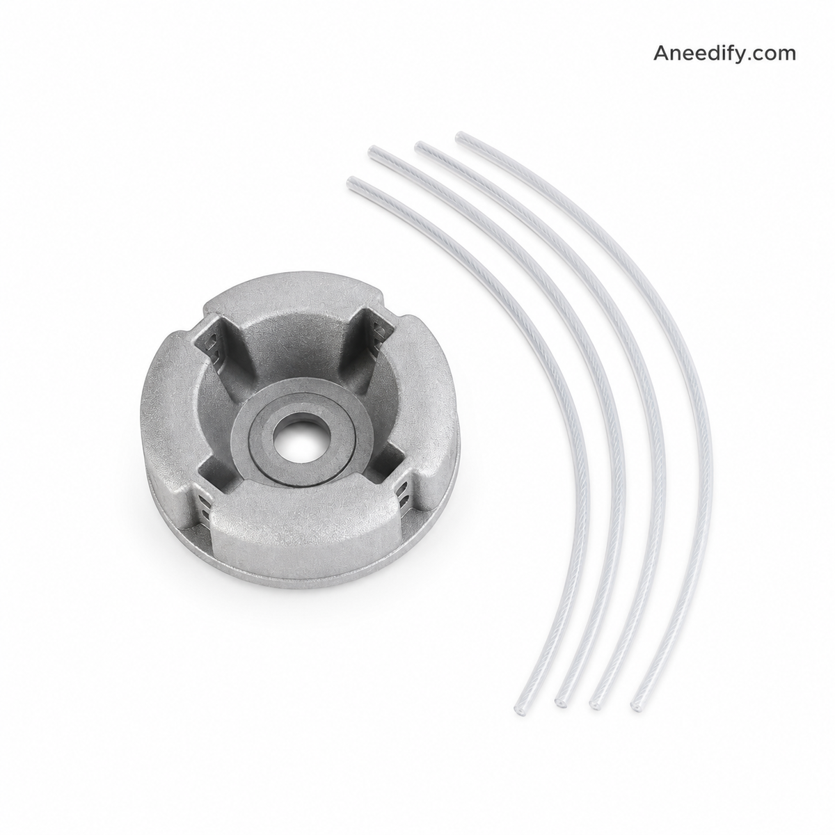 ⚙️ 50% OFF NOW! 🌿 Aluminum Trimmer Head – 4-Line Cutting &amp; Universal Fit – Heavy-Duty &amp; Easy Line Replacement 🏡
