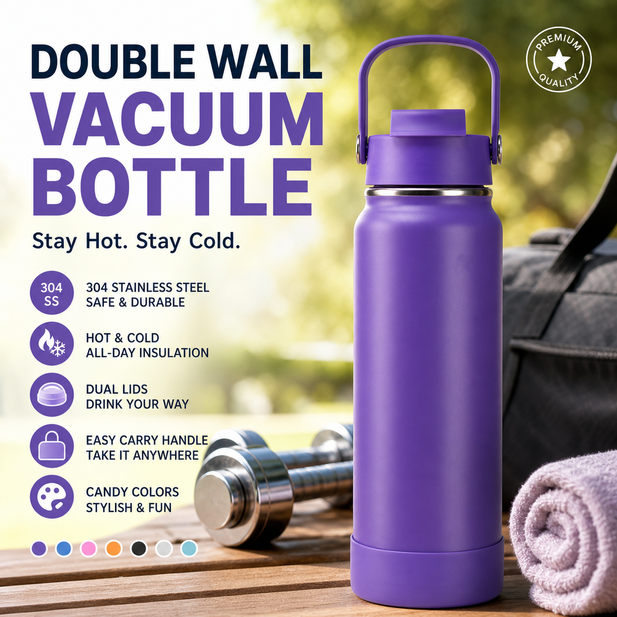 Premium Stainless Steel Insulated Tumbler