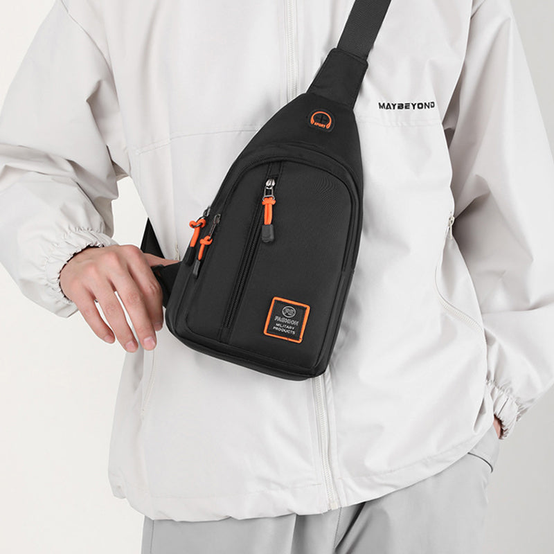 🎒 BUY 3 GET 4! ✨ Men's Waterproof Nylon Crossbody Bag - Multi-Compartment Organization with Adjustable Strap for Travel &amp; Everyday Use 🌧️💼