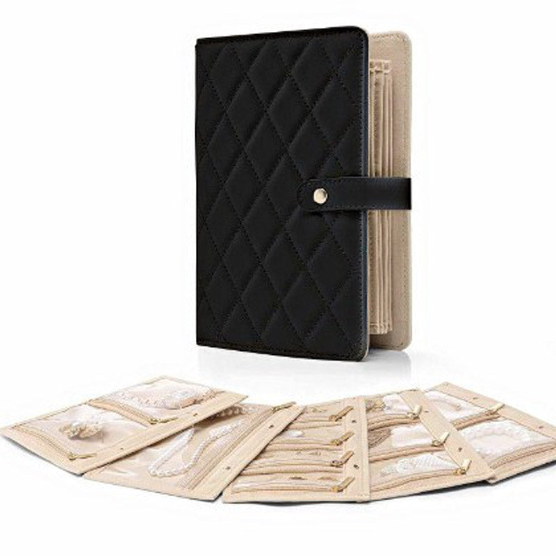 📢📢Buy 2 get 1 free !! 🌿Elegant Portable Checkered Jewelry Storage Bag✨