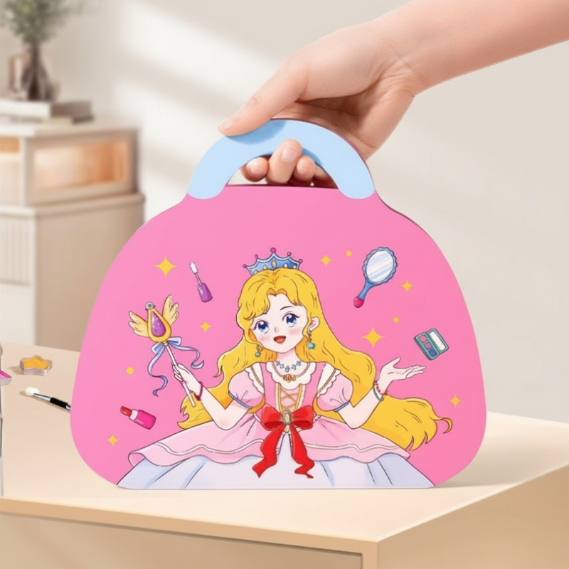 👑 50% OFF NOW! 🎨 Princess Makeup &amp; Diamond Painting Craft Kit – Mess-Free Paper Play, Realistic Fun for Girls ✨