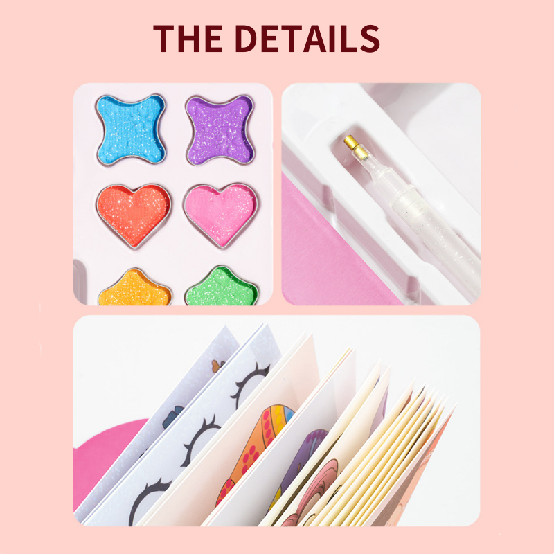 👑 50% OFF NOW! 🎨 Princess Makeup &amp; Diamond Painting Craft Kit – Mess-Free Paper Play, Realistic Fun for Girls ✨