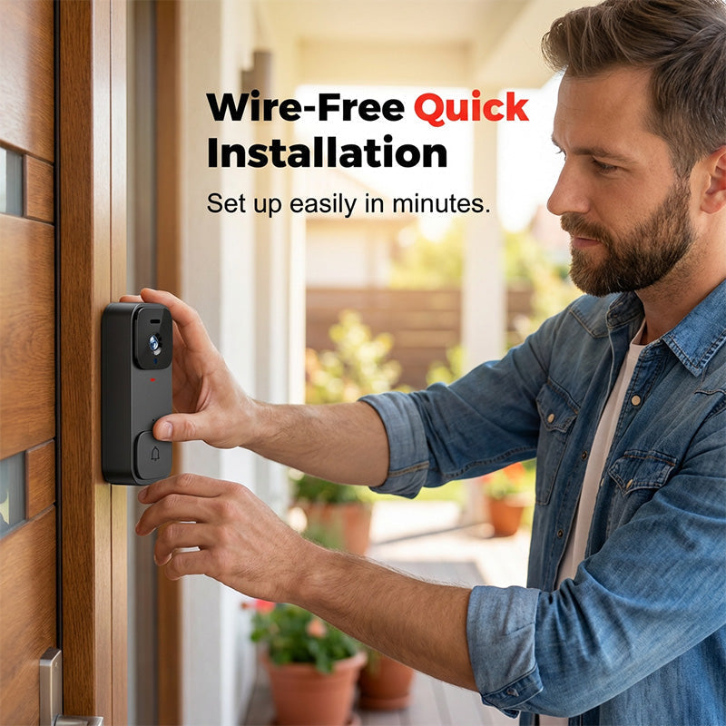 ⏳Time-Limited Special⏰Smart Video Doorbell with 4.3" Display – Two-Way Audio, Night Vision, Wide Angle 🏠