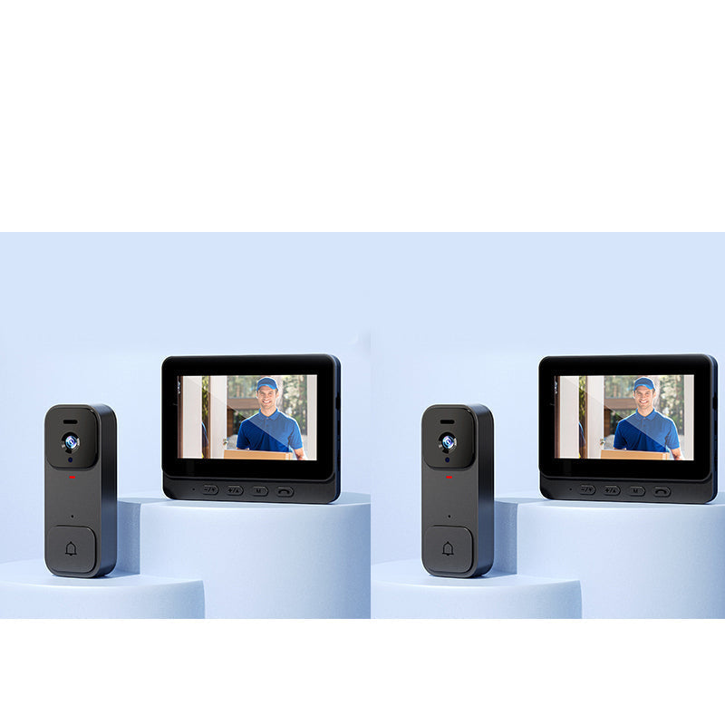 ⏳Time-Limited Special⏰Smart Video Doorbell with 4.3" Display – Two-Way Audio, Night Vision, Wide Angle 🏠