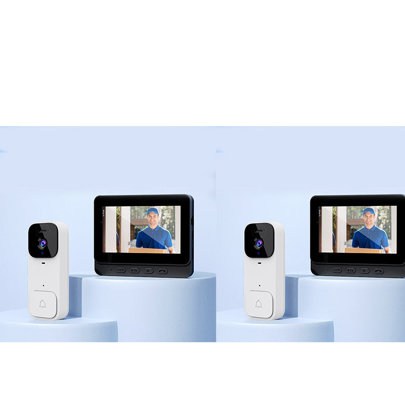 ⏳Time-Limited Special⏰Smart Video Doorbell with 4.3" Display – Two-Way Audio, Night Vision, Wide Angle 🏠