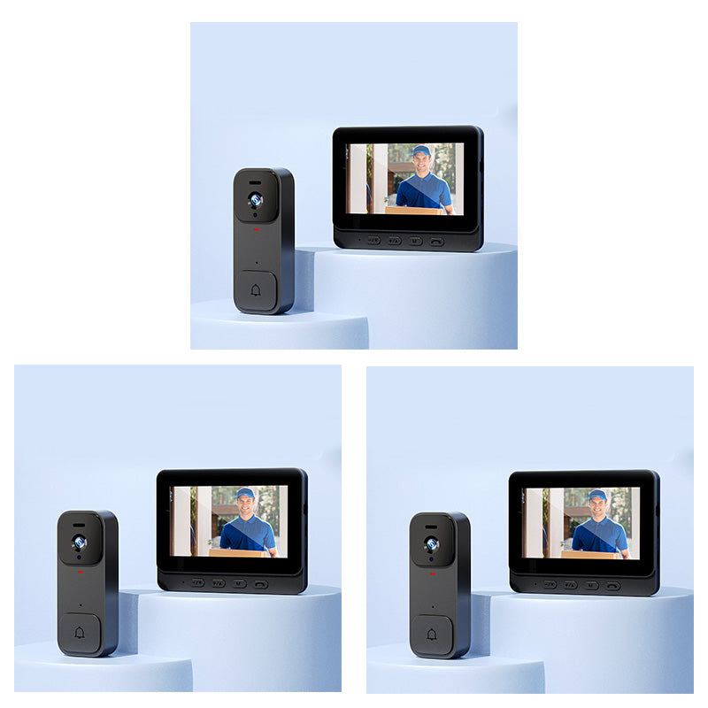 ⏳Time-Limited Special⏰Smart Video Doorbell with 4.3" Display – Two-Way Audio, Night Vision, Wide Angle 🏠