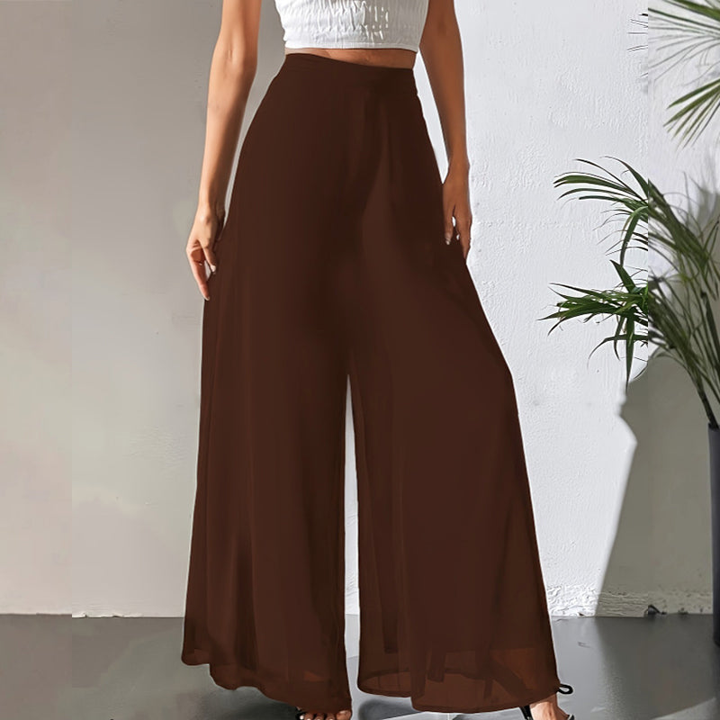 ✨ Chic &amp; Comfortable: Women's Flowing Chiffon Wide-Leg Pants For Every Occasion ✨
