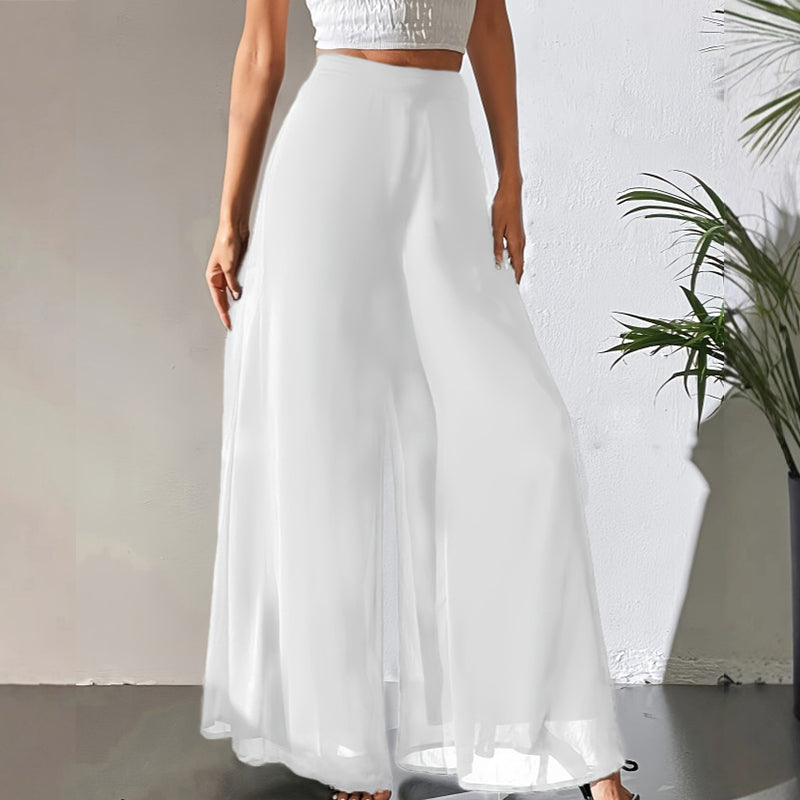 ✨ Chic &amp; Comfortable: Women's Flowing Chiffon Wide-Leg Pants For Every Occasion ✨