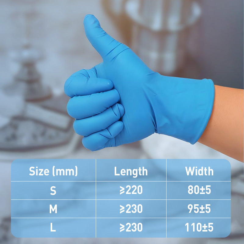 📢📢50% OFF !! ⏰100PCS Food-Grade Disposable Nitrile Gloves