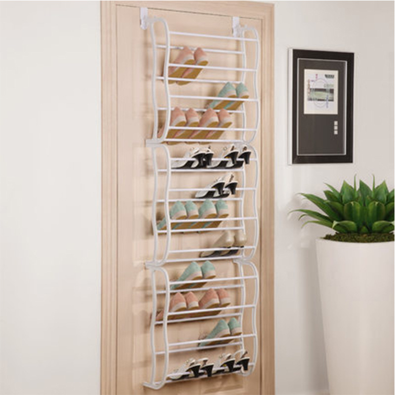 👟  Over-the-Door Shoe Rack Organizer – 24 pockets &amp; tool-free install – Fits standard doors, holds up to 24 pairs – perfect for entryway or closet 🚪✨