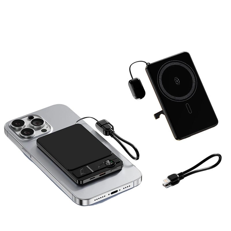🔋✨Professional Magnetic Charger for Travelers &amp; Professionals 🧲| 22.5W Wired &amp; 15W Wireless | 10,000 mAh | Fast Delivery💥