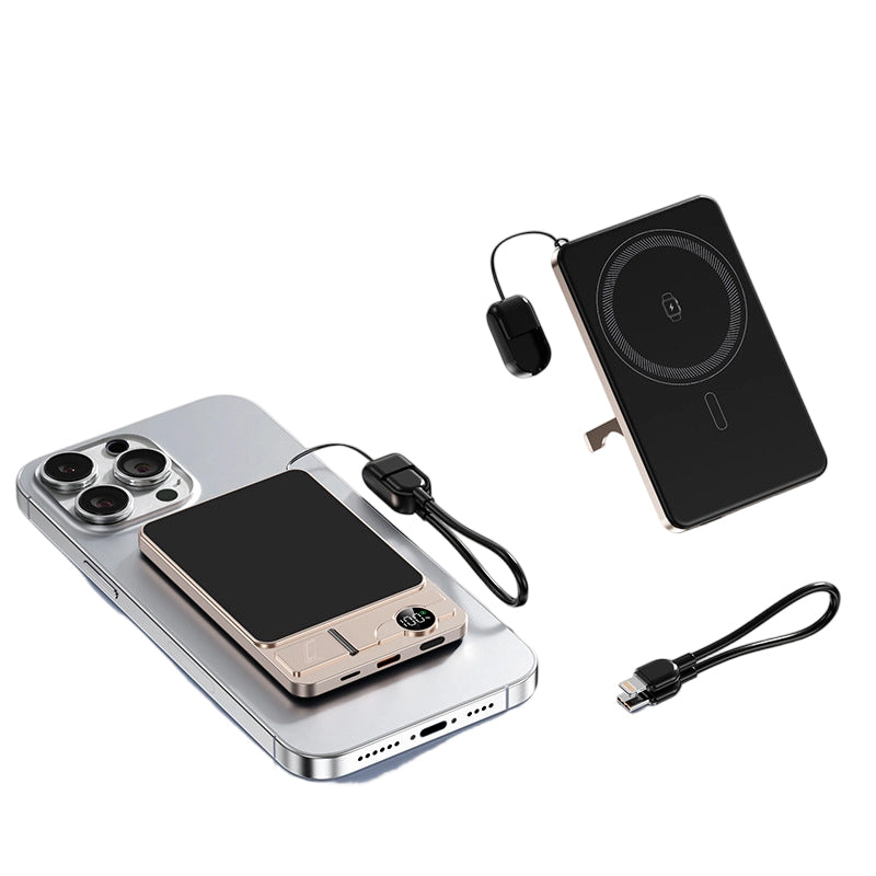 🔋✨Professional Magnetic Charger for Travelers &amp; Professionals 🧲| 22.5W Wired &amp; 15W Wireless | 10,000 mAh | Fast Delivery💥