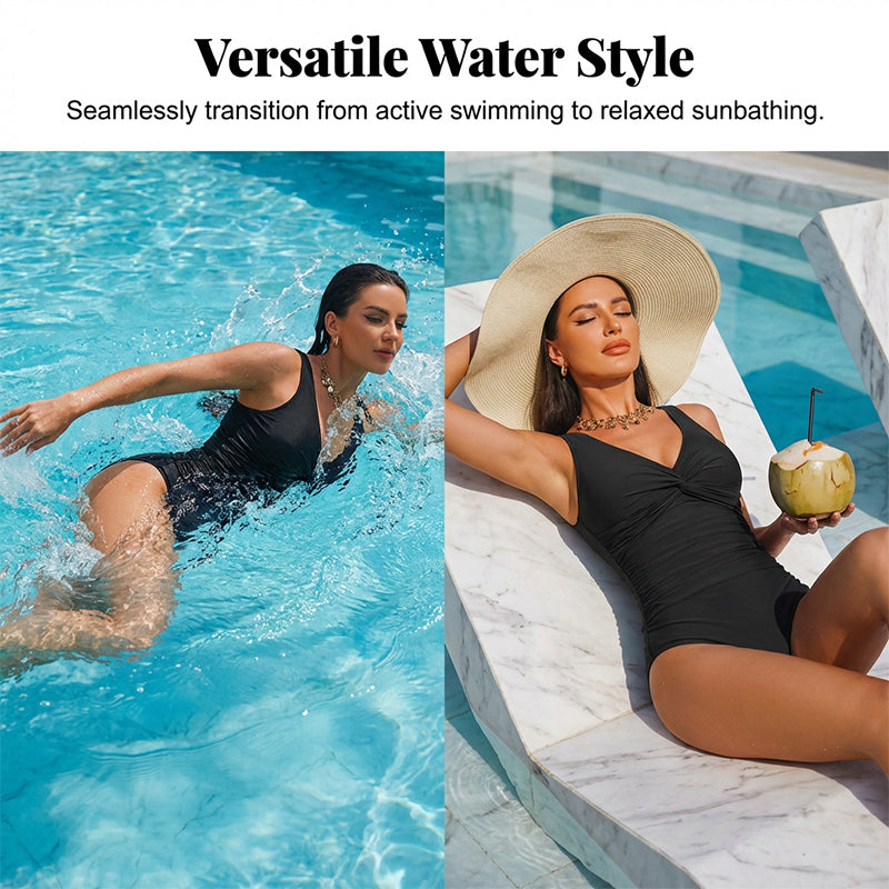 📢📢40% OFF !! ⏰Women's Tummy Control One-Piece Swimsuit