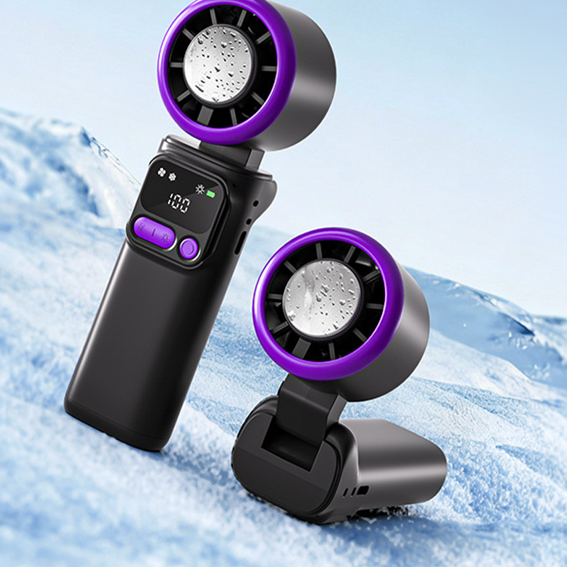 ⏳Time-Limited Special⏰Portable cooling fan with ice compression plate – evaporative cooling, 3 speed settings &amp; rechargeable battery – perfect for hot days, the office and outdoors ✨