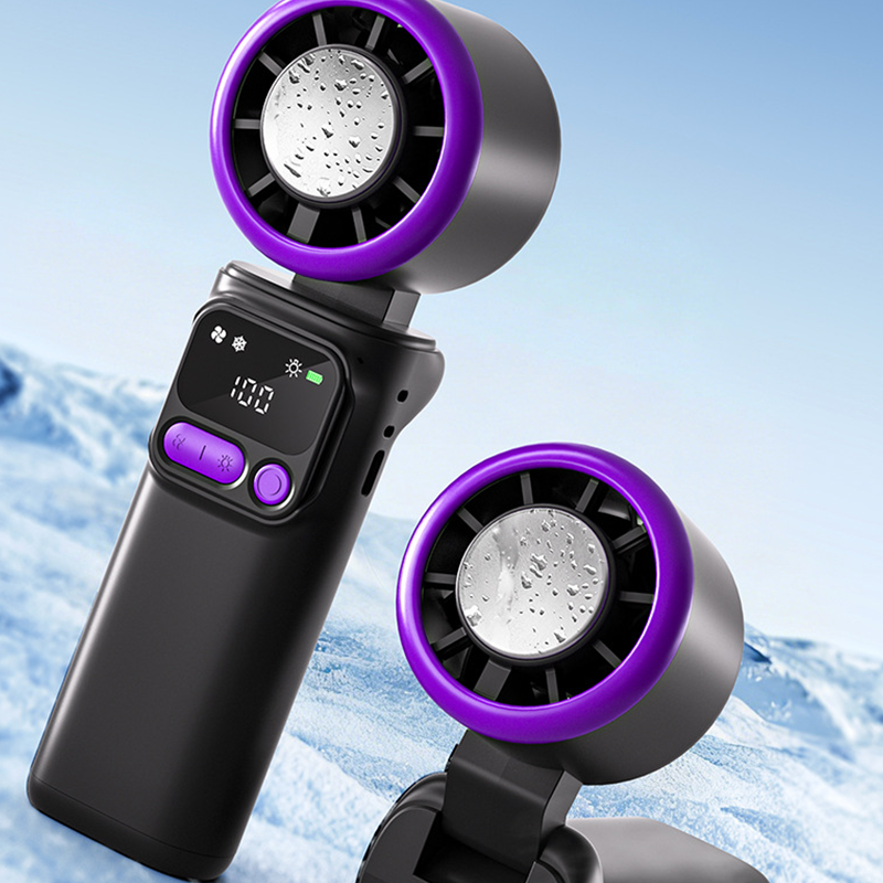 ⏳Time-Limited Special⏰Portable cooling fan with ice compression plate – evaporative cooling, 3 speed settings &amp; rechargeable battery – perfect for hot days, the office and outdoors ✨