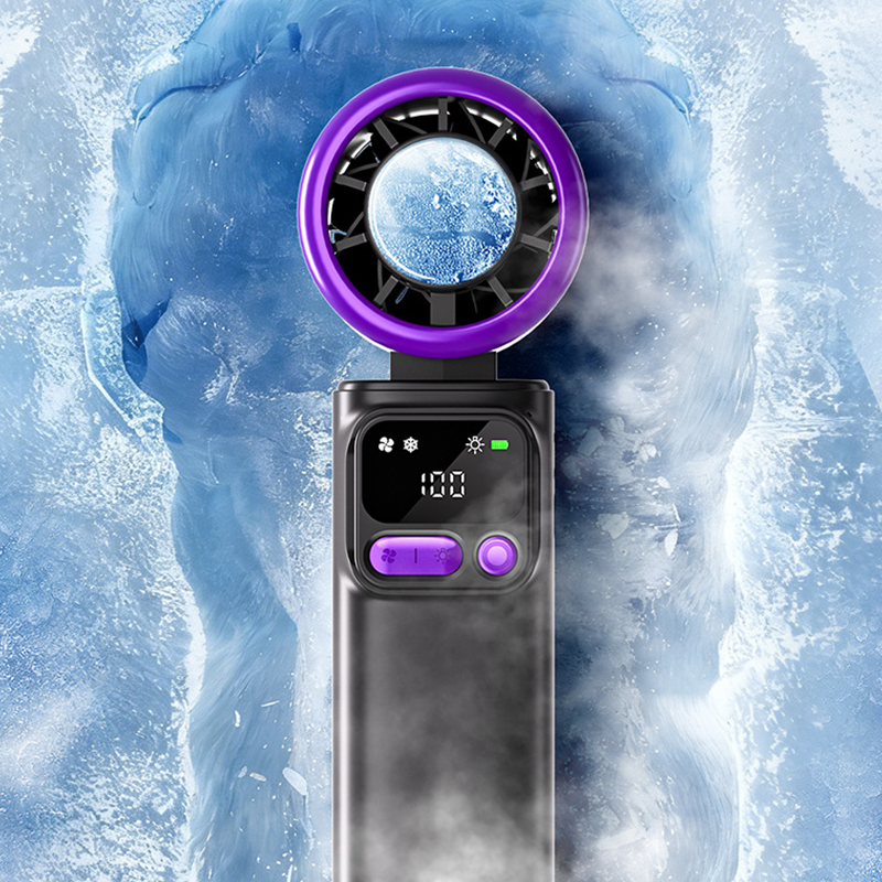 ⏳Time-Limited Special⏰Portable cooling fan with ice compression plate – evaporative cooling, 3 speed settings &amp; rechargeable battery – perfect for hot days, the office and outdoors ✨