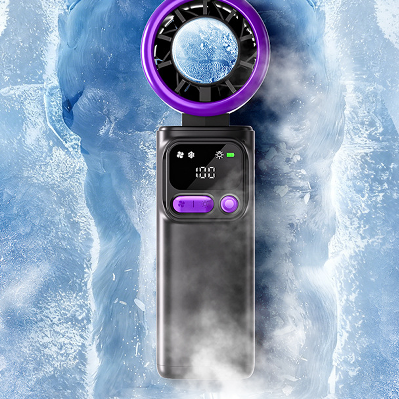 ⏳Time-Limited Special⏰Portable cooling fan with ice compression plate – evaporative cooling, 3 speed settings &amp; rechargeable battery – perfect for hot days, the office and outdoors ✨