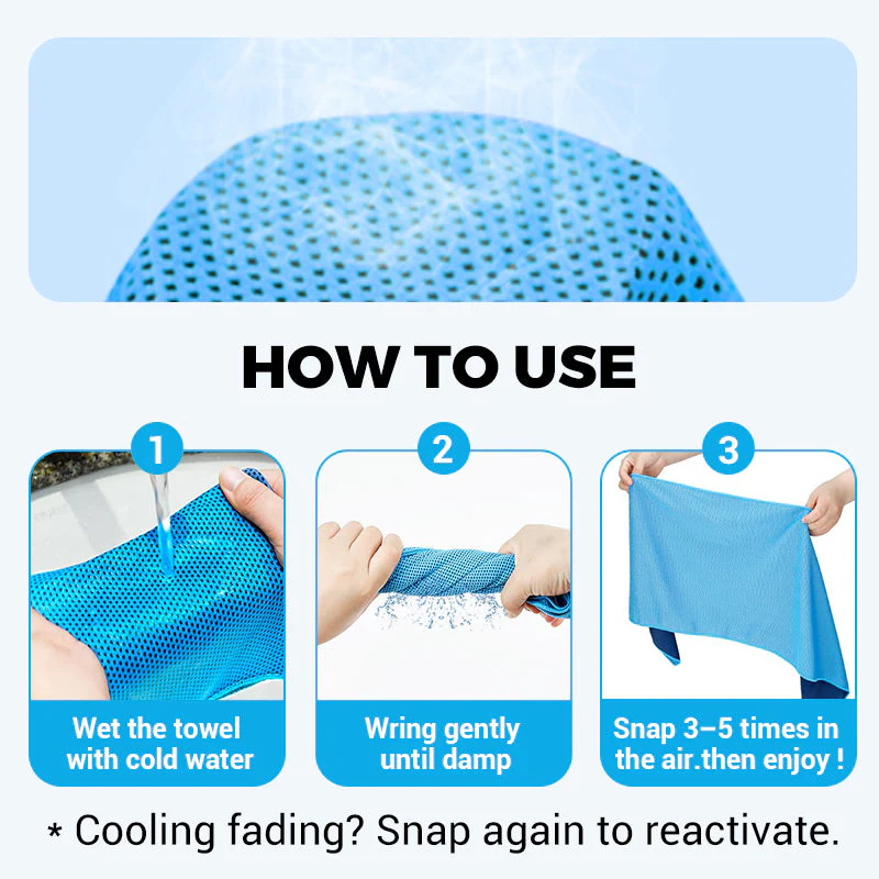 ⚡Over 50,000 sold!❄️A cooling, anti-perspiration towel you can use anywhere, anytime! Reusable, soft, absorbent and cooling.