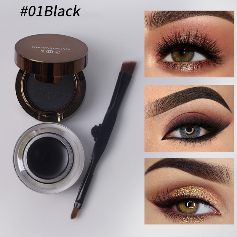 💧 Waterproof &amp; Smudge-Proof! 2-in-1 Eyeliner &amp; Brow Gel for a Flawless Look in Seconds. ✨