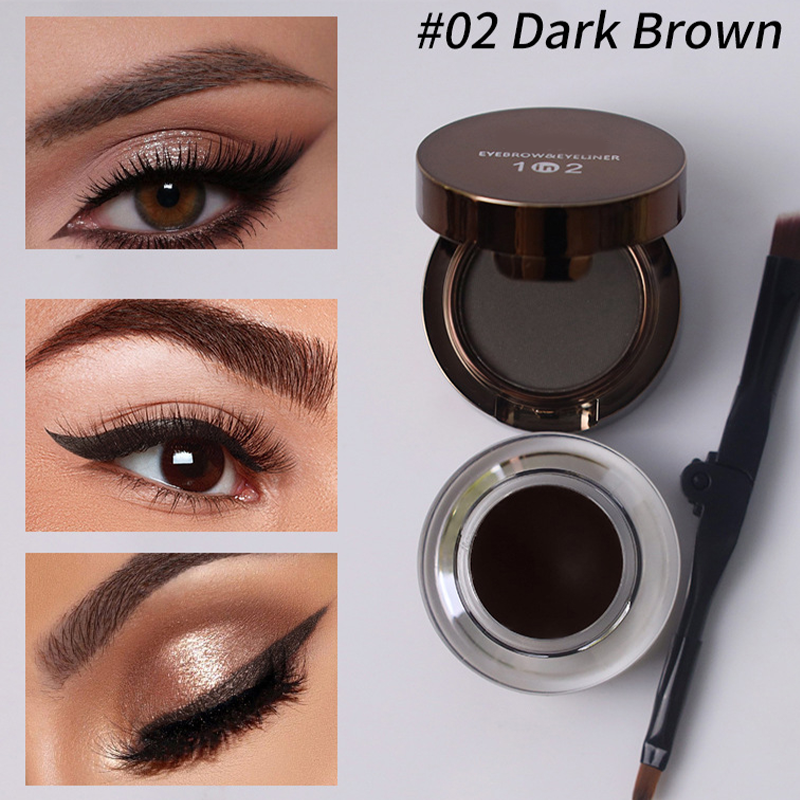 💧 Waterproof &amp; Smudge-Proof! 2-in-1 Eyeliner &amp; Brow Gel for a Flawless Look in Seconds. ✨