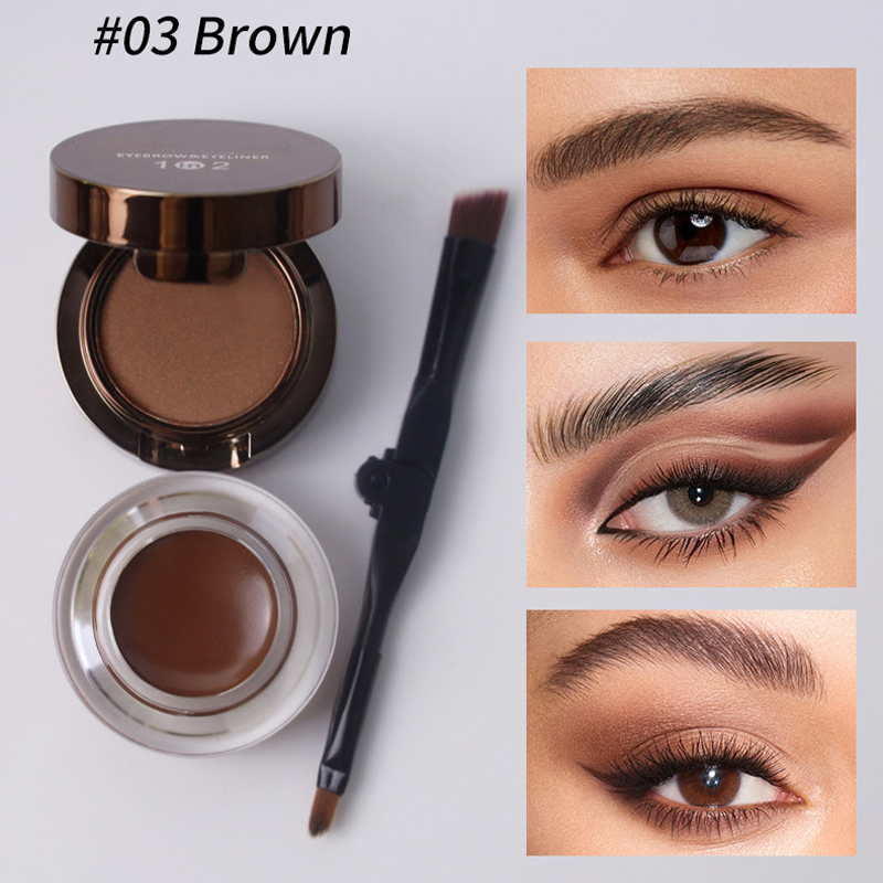 💧 Waterproof &amp; Smudge-Proof! 2-in-1 Eyeliner &amp; Brow Gel for a Flawless Look in Seconds. ✨