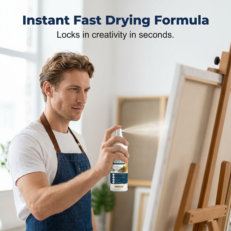 🥳2026 HOT SALE🥳💞50K+ SOLD!🎨🖌️ 50% OFF! Fast Drying Fixative Spray – Protects charcoal &amp; pastels from smudging. Ultra‑fine mist, no drips. Matte finish, colours stay true! 🛡️✨