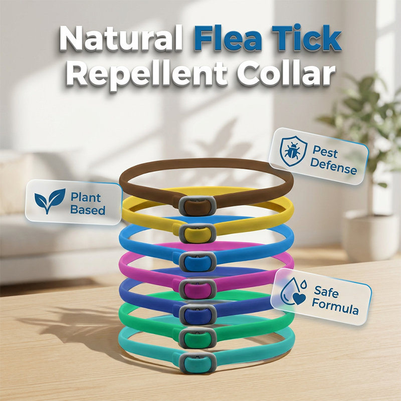 🎉 FLASH DEAL 45% OFF🐶🐱 – Plant-Based Flea &amp; Tick Collar 🌿 Up to 8 Months Protection, Slow-Release Oils, Water-Resistant 💦 Repels Mosquitoes &amp; Larvae, Comfortable &amp; Safe for Daily Wear 🐕