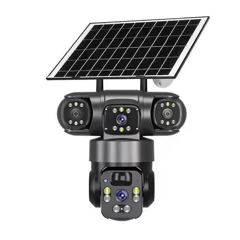 Solar-Powered Multi-Angle Security Camera