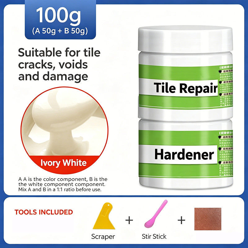 ile Grout Repair Kit – Erase Cracks, Restore Shine 🧱✨ Professional-grade repair in minutes – no skills, no mess, just perfect results! 🛠️💎