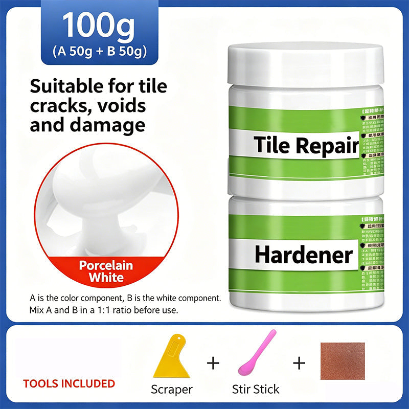 ile Grout Repair Kit – Erase Cracks, Restore Shine 🧱✨ Professional-grade repair in minutes – no skills, no mess, just perfect results! 🛠️💎