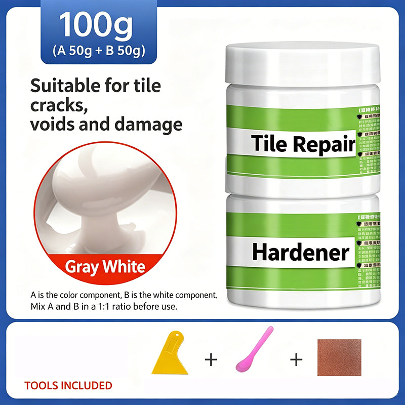 ile Grout Repair Kit – Erase Cracks, Restore Shine 🧱✨ Professional-grade repair in minutes – no skills, no mess, just perfect results! 🛠️💎