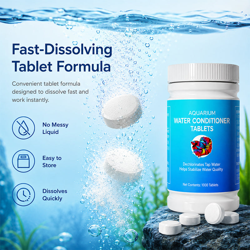 Aquarium Dechlorinator Water Conditioner Tablets