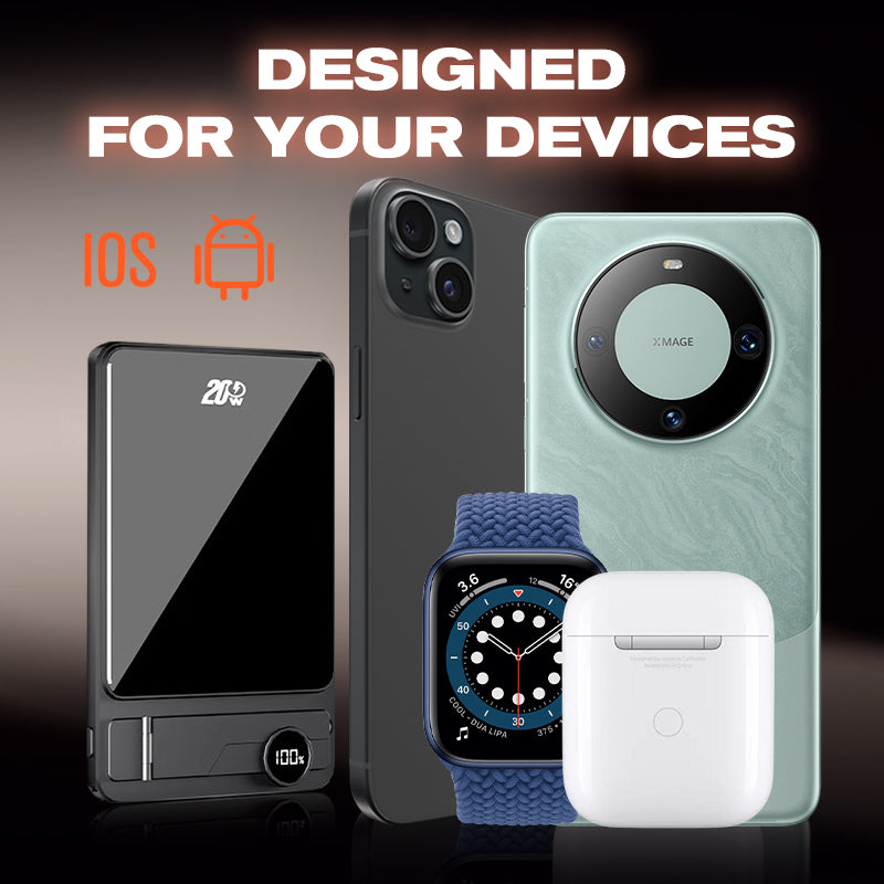 💯 Dual Mode Magnetic Power Bank with Stand