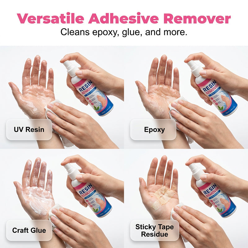 🥳2026 HOT SALE🥳💞50K+ SOLD!✨🤲 50% OFF! Gentle Resin Remover for Hands – Instantly dissolves sticky epoxy &amp; UV resin. Safe for sensitive skin, no irritation. A must for crafters! 🎨💎