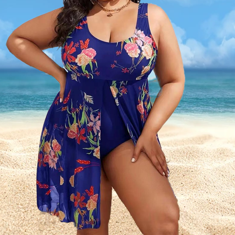 👕 LIMITED-TIME 50% OFF! ✨Women's Floral Print One Piece Swim Dress