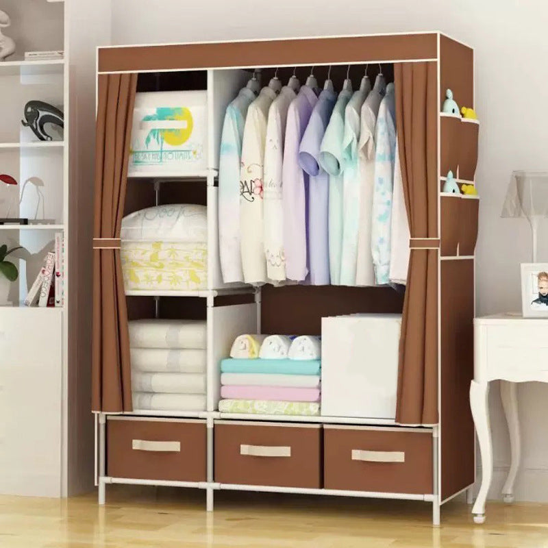 Portable Wardrobe with 3 Drawers