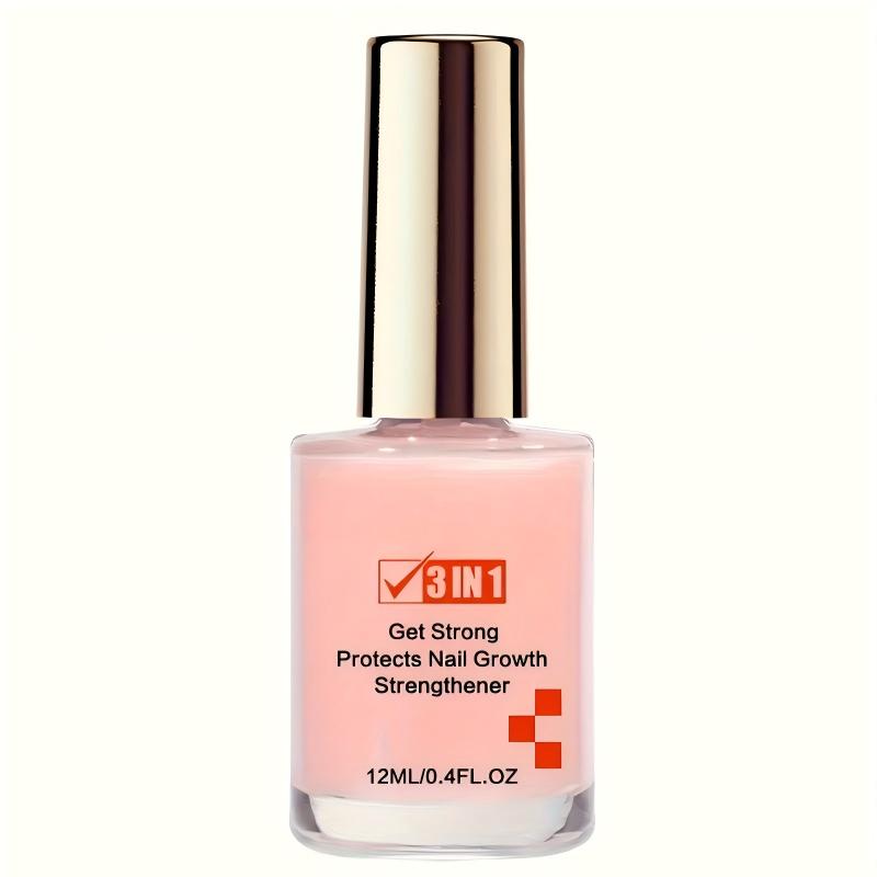 ✨3-in-1 Nail Strengthener Treatment, Repair Serum for Weak Soft Cracked Nails, Smooth Shiny Nail Hardener for Damaged Nails