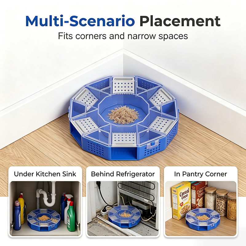 🥳2026 HOT SALE🥳💞50K+ SOLD!🪳🛡️ 50% OFF! Physical Cockroach Trap – Non‑toxic, six‑door design, no chemicals. Transparent cover for easy monitoring. Safe for homes with kids &amp; pets! 🏠✨