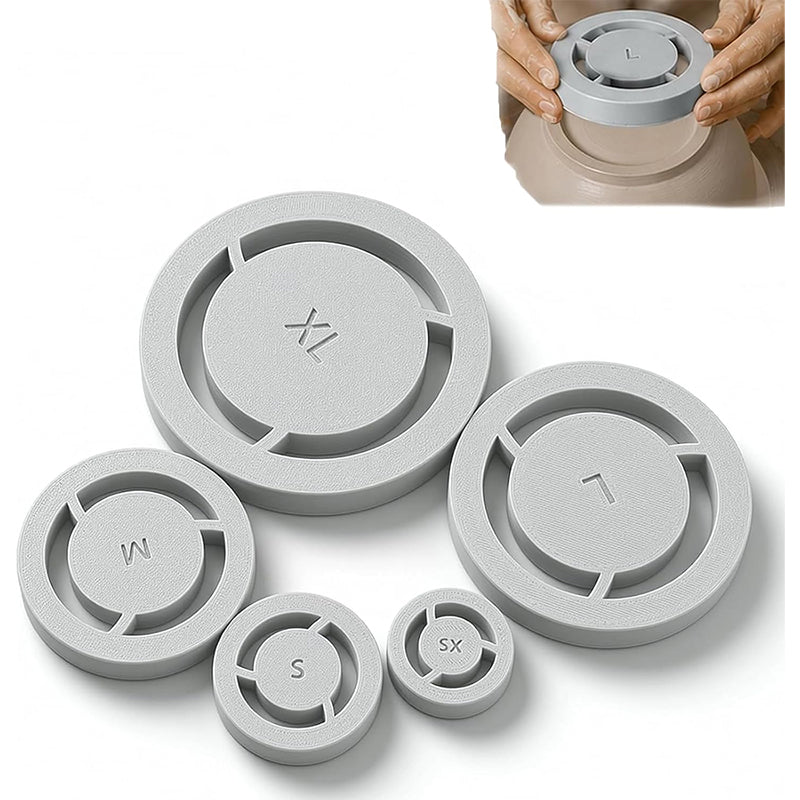Pottery Foot Ring Template Centering Tool for Clay Trimming